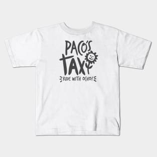 Paco's Taxi (Black) Kids T-Shirt